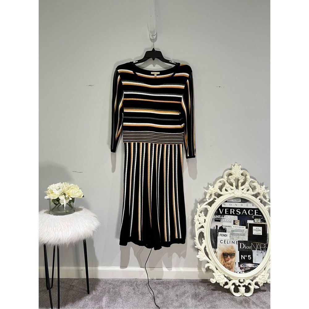 Appraisal Women's Flared A-Lined roomy knit casual formal midi dress size XL .
